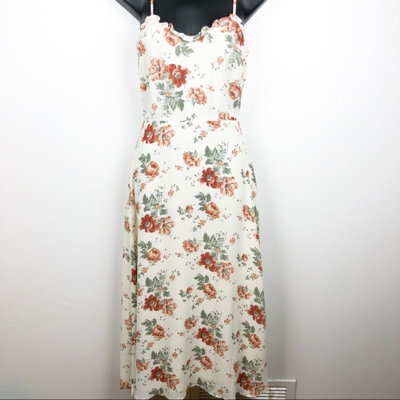 REFORMATION Cassandra Dress Floral Print Midi - Picture 4 of 15